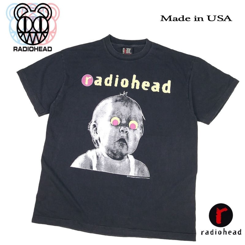 radiohead レディオヘッド Tシャツ USA製 ブラック Lサイズ Made in U