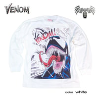 マーベル ロンT ヴェノム 長袖Tシャツ MARVEL VENOM tシャツ メンズ レディース アメコミ アベンジャーズ 映画T ベノム ダンス ホワイト 白 キャラクター eplus1257