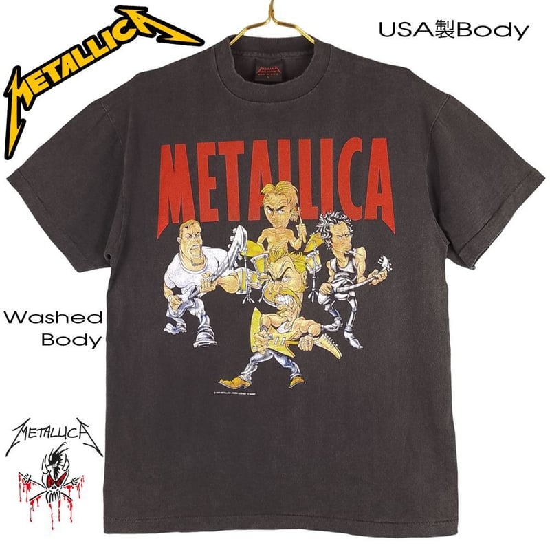 METALLICA メタリカ Tシャツ ブラック Lサイズ USA製 ヘヴィメタ