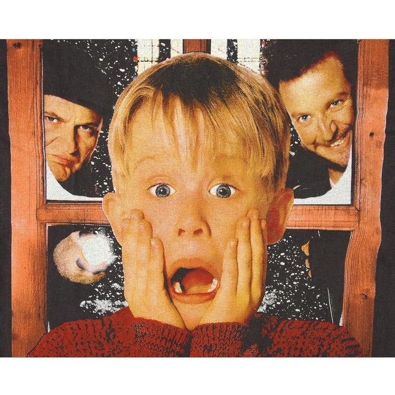 ホーム・アローン Tシャツ USA製 90s HOME ALONE ホームアローン Tシャツ 1990年 ムービー USA製 ブラック L