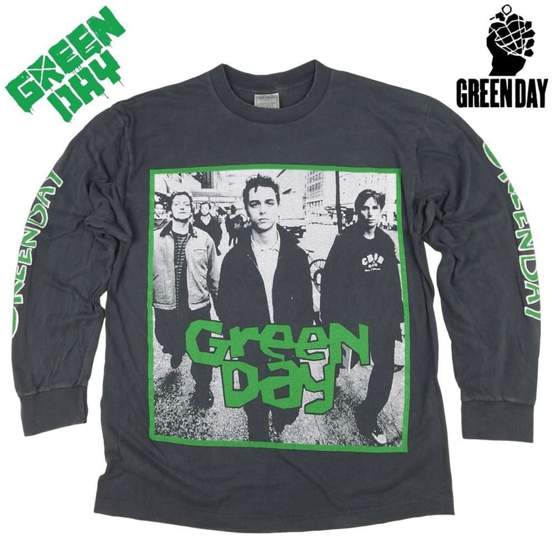 GREEN DAY グリーンデイ ロンT 長袖 Tシャツ ブラック Lサイズ ロックT