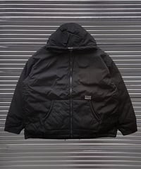 Down Double Zip Hoodie MINE×TAION BLACK