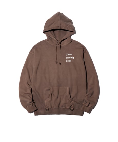 Logo Pigment Hoodie BROWN