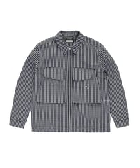 Pop Gingham Boxer Overshirt Black/Off White