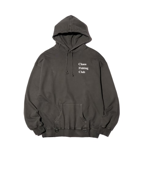 Logo Pigment Hoodie INK BLACK