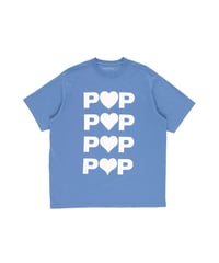 ポップハーツTシャツ ダッチブルー