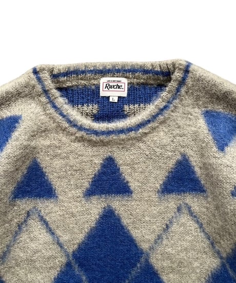 RWCHE "DANTE MOHAIR SWEATER" -GRAY-