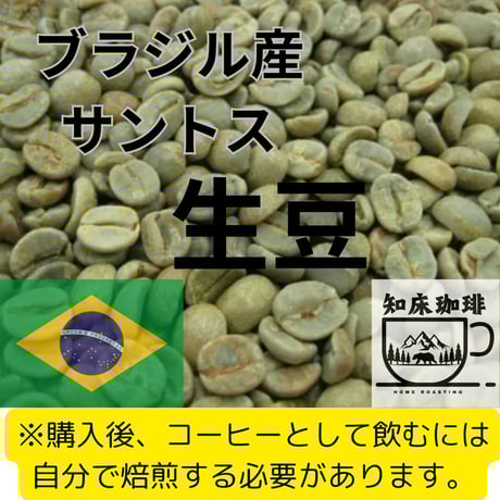 【生豆】ブラジル産サントス　100g/個  【要注意】