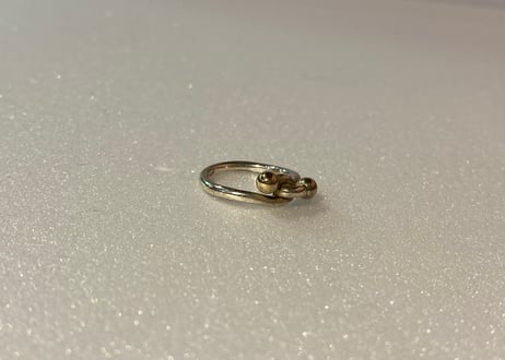 Tiffany & Co. ティファニー　フックアンドアイ　ラブノット　リング　750 925刻印入り