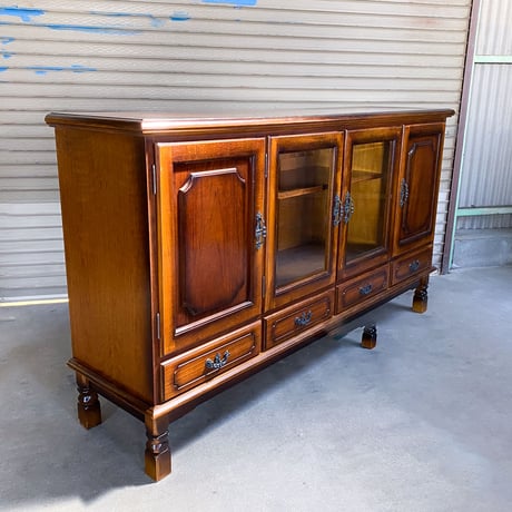 Karimoku カリモク コロニアルシリーズ ガラスキャビネット サイド