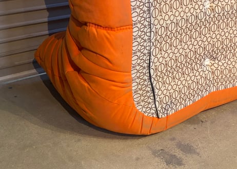 LIGNEROSET リーン・ロゼ TOGO トーゴ ソファ 3人掛け オレンジ系カラー/トリプルソファ
