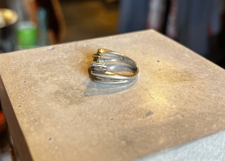 TIFFANY & Co. / Vintage Rope Ring / Silver 925 × Gold 750