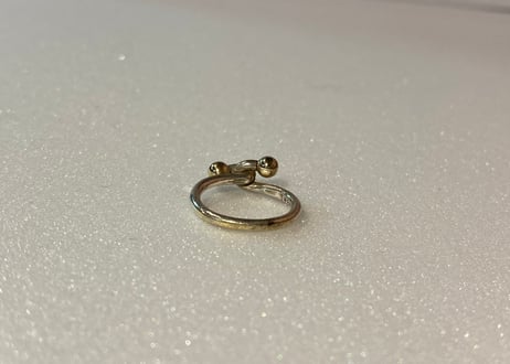 Tiffany & Co. ティファニー　フックアンドアイ　ラブノット　リング　750 925刻印入り