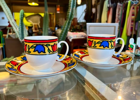 【SONIA RYKIEL】Tulip Cup & Saucer / チューリップ柄 カップ＆ソーサー