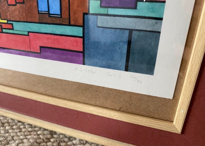 ADAM LISTER ジクレープリント 「The Simpsons」 フレーム付き | UN