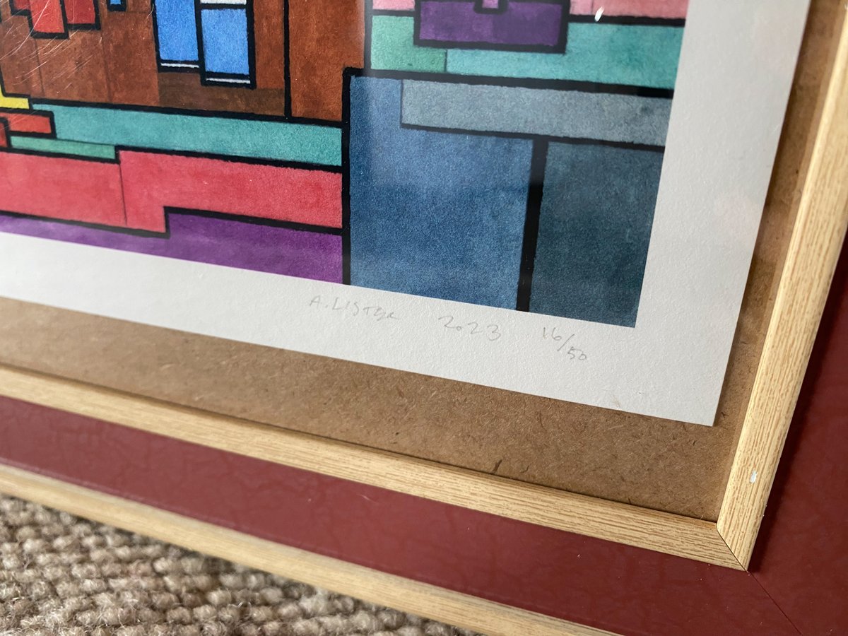 ADAM LISTER ジクレープリント 「The Simpsons」 フレーム付き | UN