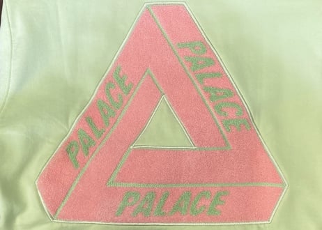 PALACE / FLEECE TRI-FERG CREW スウェット / M / ライトグリーン×ピンク