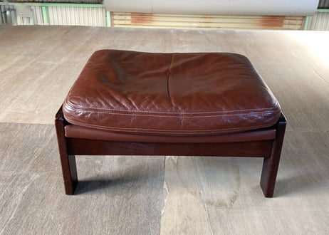 Hock（ホック）カンディハウス CONDE HOUSE シャーフ ハイバック ラウンジチェア & オットマン 本革 70's ビンテージ