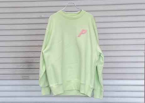 PALACE / FLEECE TRI-FERG CREW スウェット / M / ライトグリーン×ピンク