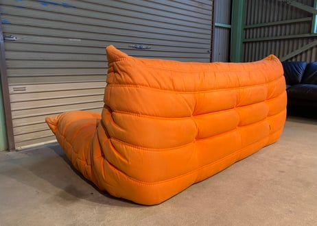 LIGNEROSET リーン・ロゼ TOGO トーゴ ソファ 3人掛け オレンジ系カラー/トリプルソファ