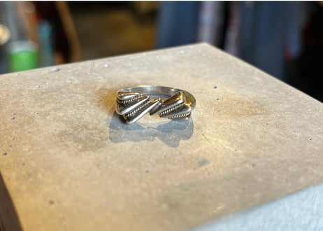 TIFFANY & Co. / Vintage Rope Ring / Silver 925 × Gold 750