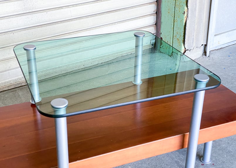 BoConcept ローテーブル チェリー材 異素材 クリアガラス | UNITORA