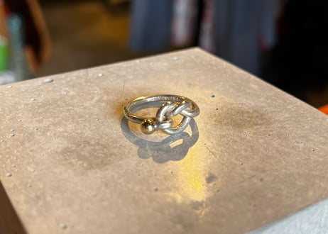 TIFFANY & Co. / Love Knot Ring / Silver 925 × Gold 750