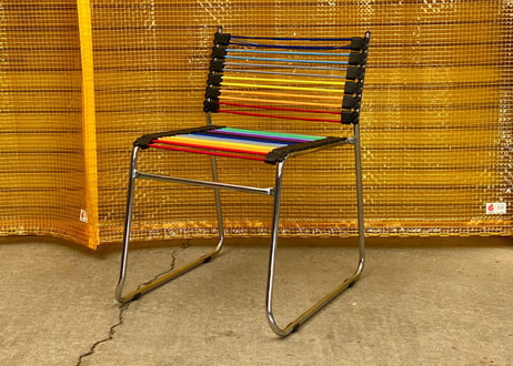②Post Modern / Sandows Style / Rainbow Rubber Cord Chair