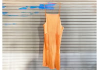 ISSEY MIYAKE プリーツキャミソールワンピース（オレンジ）