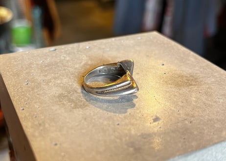 TIFFANY & Co. / Vintage Rope Ring / Silver 925 × Gold 750