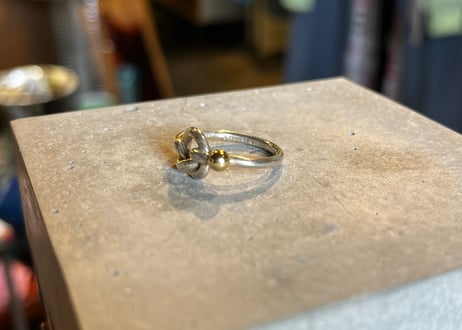 TIFFANY & Co. / Love Knot Ring / Silver 925 × Gold 750