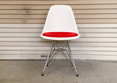 Herman Miller/ハーマンミラー/イームズ/プラスチックシェル サイドチェア/シートパッド付 / ワイヤーベース （Vitra × Herman Miller Wネーム）①