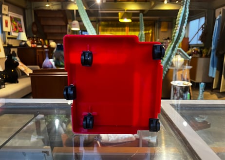 Joe Colombo / Desk Top Wagon / 1/3 Scale Miniature / Red