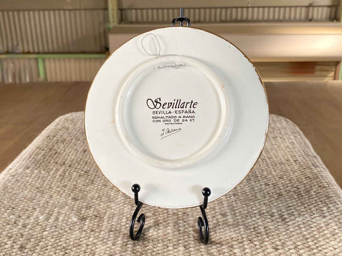 【希少】sevillarte スペイン セビリア焼き 飾り皿 36cm 大皿 希少】sevillarte スペイン セビリア焼き 飾り皿 36cm 大皿
