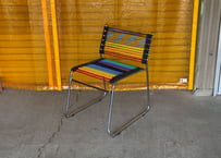 Post Modern / Sandows Style / Rainbow Rubber Cord Chair