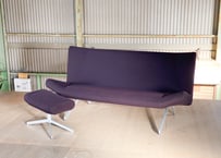 Cassina ixc./カッシーナ/Boomerang（ブーメラン）ミニマムシェイプ ダブルソファ＋オットマン セット