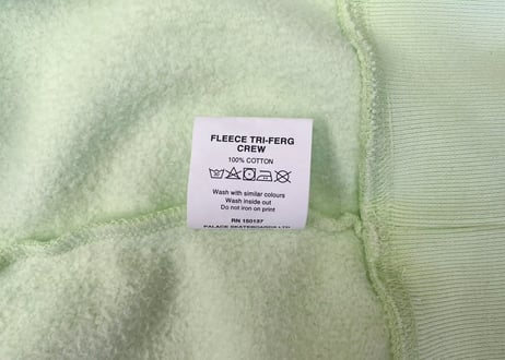 PALACE / FLEECE TRI-FERG CREW スウェット / M / ライトグリーン×ピンク