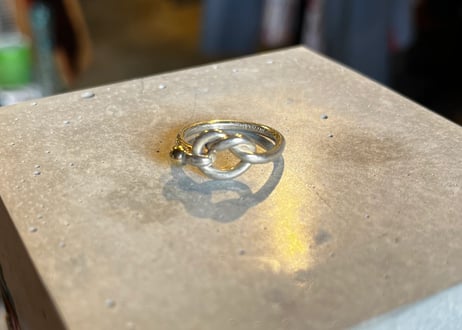 TIFFANY & Co. / Love Knot Ring / Silver 925 × Gold 750