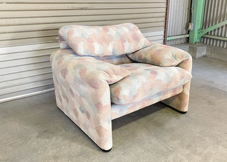 Cassina Maralunga 1Pソファ（ビンテージ・希少柄）