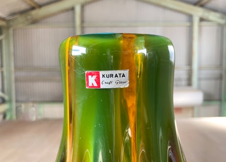 KURATA CRAFT GLASS ヴィンテージ フラワーベース