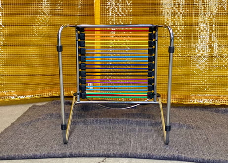 ②Post Modern / Sandows Style / Rainbow Rubber Cord Chair