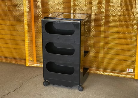 【B-LINE】Boby Wagon / ビーライン ボビーワゴン 3段2トレイ ブラック（専用アクリル板付）
