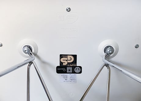 Herman Miller/ハーマンミラー/イームズ/プラスチックシェル サイドチェア/シートパッド付 / ワイヤーベース （Vitra × Herman Miller Wネーム）②
