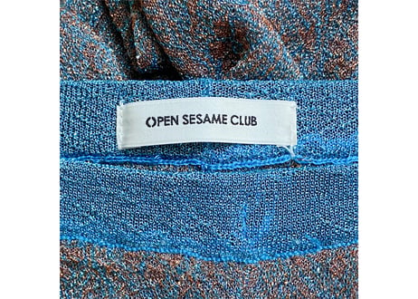 OPEN SESAME CLUB｜グリッター フラワー パンツ / ナイロン / ブルー / レディース