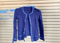 me ISSEY MIYAKE（ミー イッセイミヤケ） シワ加工 カリフラワー ノーカラージャケット（ネイビー / レディース）