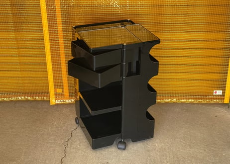 【B-LINE】Boby Wagon / ビーライン ボビーワゴン 3段2トレイ ブラック（専用アクリル板付）