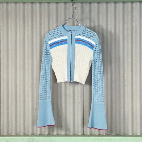 Mame Kurogouchi（マメ クロゴウチ） フレアスリーブニットカーディガン