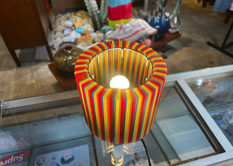 Vintage Style / Rainbow Table Lamp