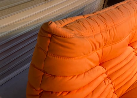 LIGNEROSET リーン・ロゼ TOGO トーゴ ソファ 3人掛け オレンジ系カラー/トリプルソファ