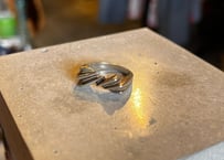 TIFFANY & Co. / Vintage Rope Ring / Silver 925 × Gold 750